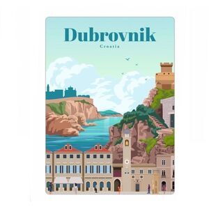 Dubrovnik Croatia Souvenir Magnet 🇭🇷